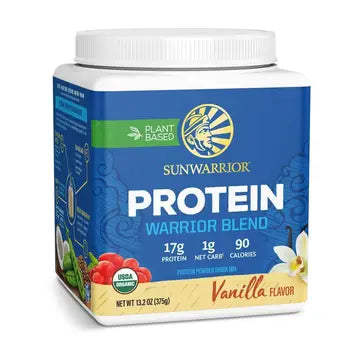 WARRIOR BLEND VANILLA PROTEIN - PEA PROTEIN POWDER 375G - CASE OF 3