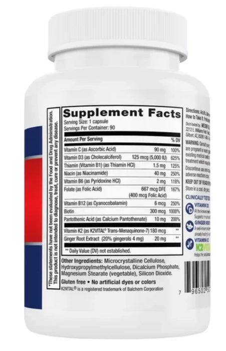 WEIDER ARTERY HEALTH WITH VITAMIN K2 PLUS D3, 90 VEGGIE CAPS