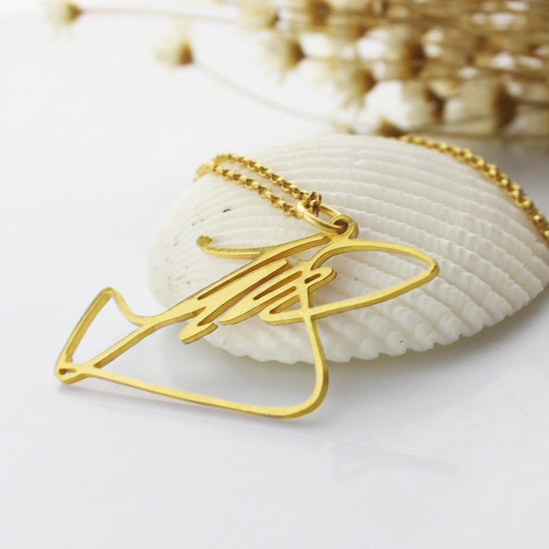CUSTOM DIY NECKLACE WITH YOUR OWN SIGNATURE