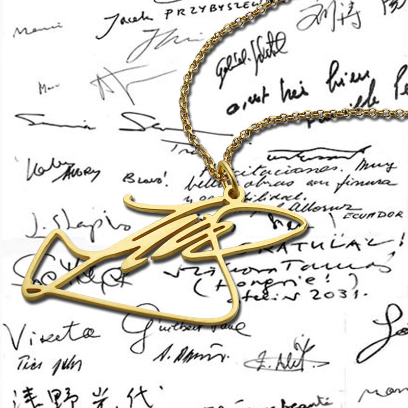 CUSTOM DIY NECKLACE WITH YOUR OWN SIGNATURE