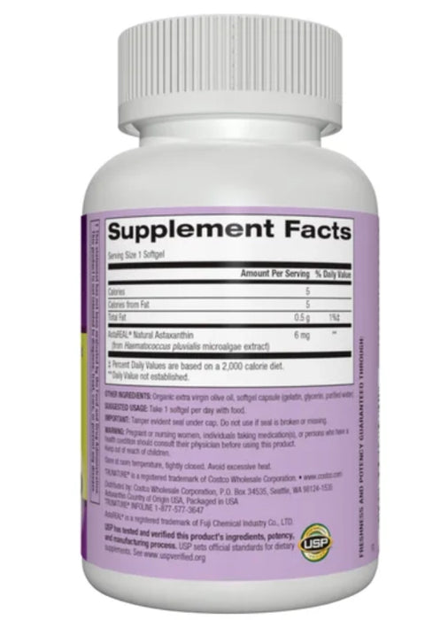TRUNATURE ASTAXANTHIN 6 MG, 100 SOFTGELS