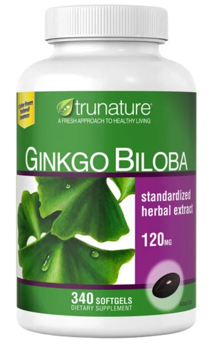 TRUNATURE GINKGO BILOBA, 340 SOFTGELS