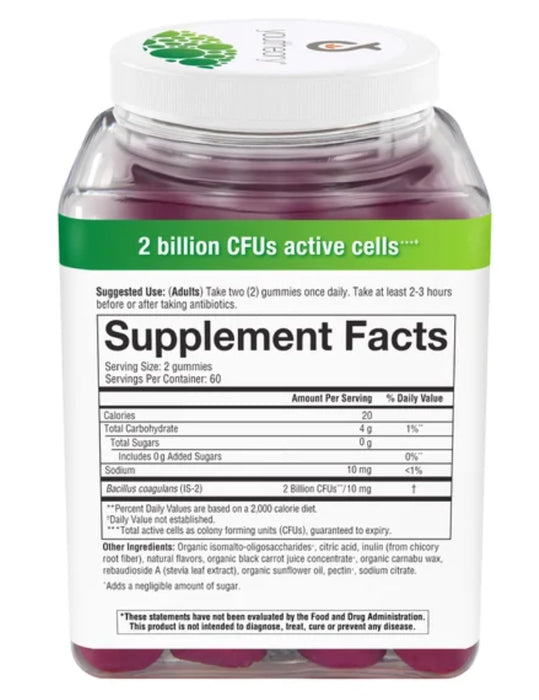 YOUTHEORY SPORE PROBIOTIC ZERO SUGAR GUMMIES, 120 GUMMIES