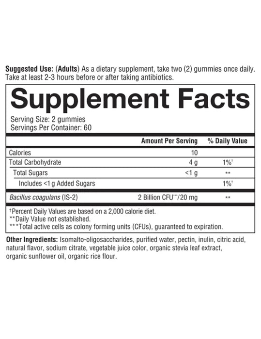 YOUTHEORY SPORE PROBIOTIC ZERO SUGAR GUMMIES, 120 GUMMIES